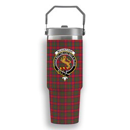 ScotsTee Shop Scottish McKintosh Modern Crest Tartan Flip Straw Tumbler 20oz 30oz