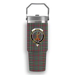 ScotsTee Shop Scottish Spens Ancient Crest Tartan Flip Straw Tumbler 20oz 30oz