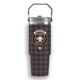 ScotsTee Shop Scottish McFarlane Hunting Modern Crest Tartan Flip Straw Tumbler 20oz 30oz