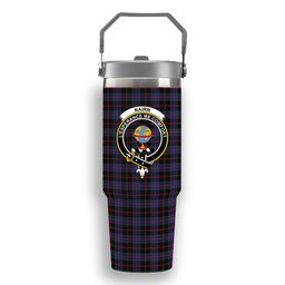 ScotsTee Shop Scottish Nairn Crest Tartan Flip Straw Tumbler 20oz 30oz