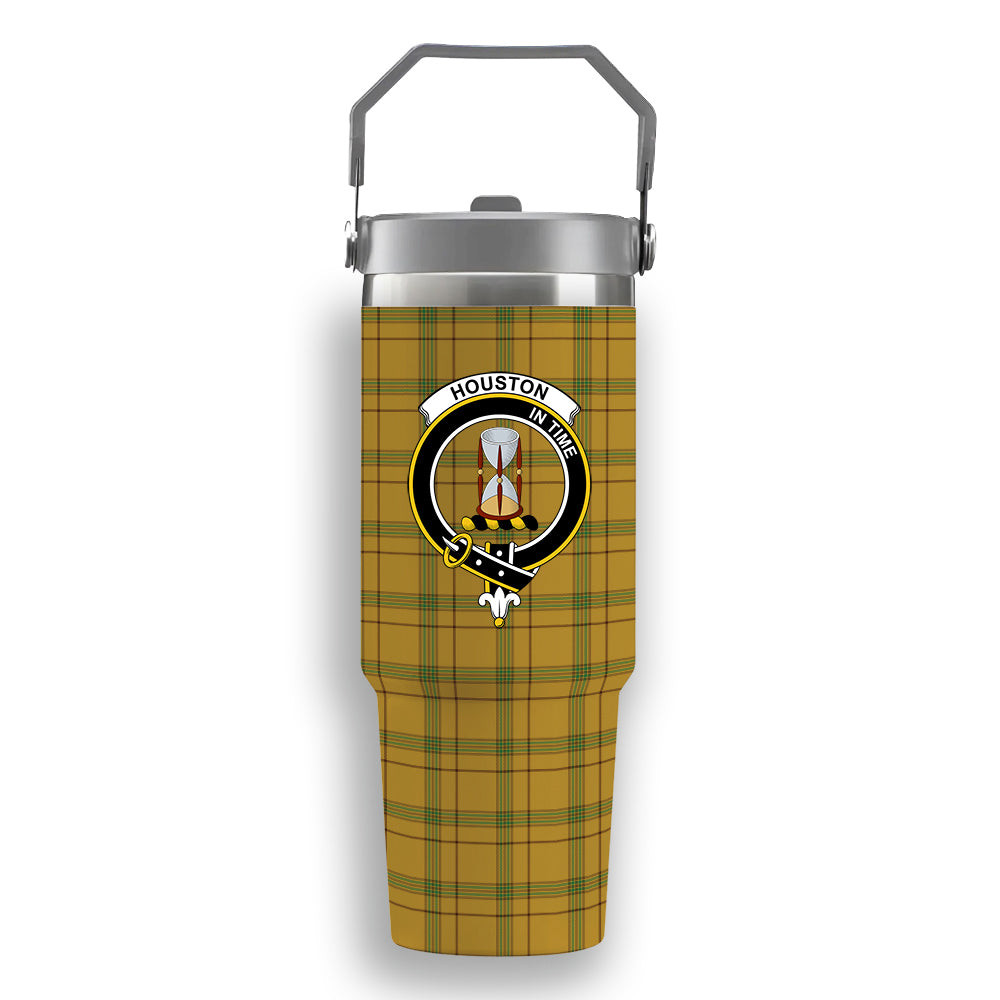 ScotsTee Shop Scottish Houston Crest Tartan Flip Straw Tumbler 20oz 30oz