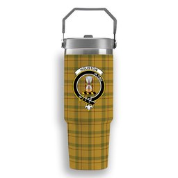 ScotsTee Shop Scottish Houston Crest Tartan Flip Straw Tumbler 20oz 30oz