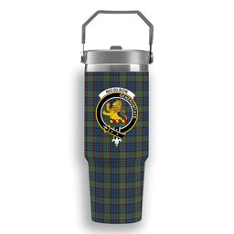 ScotsTee Shop Scottish Nicolson Hunting Ancient Crest Tartan Flip Straw Tumbler 20oz 30oz