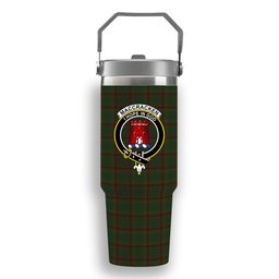 ScotsTee Shop Scottish MacCracken Hunting Crest Tartan Flip Straw Tumbler 20oz 30oz