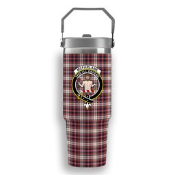 ScotsTee Shop Scottish McFarlane Dress Modern Crest Tartan Flip Straw Tumbler 20oz 30oz