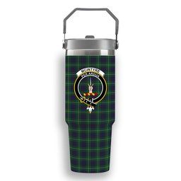 ScotsTee Shop Scottish McIntyre Hunting Crest Tartan Flip Straw Tumbler 20oz 30oz