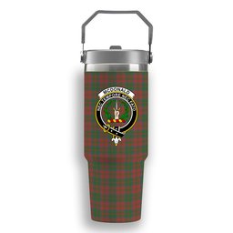 ScotsTee Shop Scottish McDonald of Glencoe Ancient Crest Tartan Flip Straw Tumbler 20oz 30oz