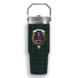 ScotsTee Shop Scottish Ogilvie of Inverarity VS 2 Crest Tartan Flip Straw Tumbler 20oz 30oz