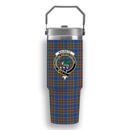 ScotsTee Shop Scottish MacBeth Ancient SC Crest Tartan Flip Straw Tumbler 20oz 30oz