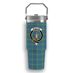 ScotsTee Shop Scottish McIntyre Hunting Ancient Crest Tartan Flip Straw Tumbler 20oz 30oz