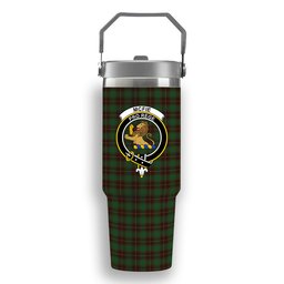 ScotsTee Shop Scottish McFie Hunting Crest Tartan Flip Straw Tumbler 20oz 30oz