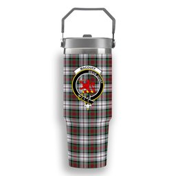ScotsTee Shop Scottish MacDuff Dress Modern Crest Tartan Flip Straw Tumbler 20oz 30oz