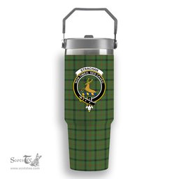 ScotsTee Shop Scottish Strachan Hunting Crest Tartan Flip Straw Tumbler 20oz 30oz