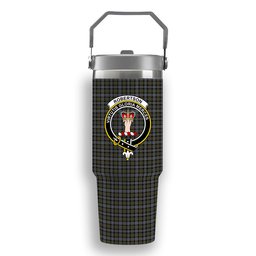 ScotsTee Shop Scottish Robertson Hunting #2 Ancient Crest Tartan Flip Straw Tumbler 20oz 30oz