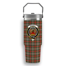 ScotsTee Shop Scottish MakGill Ancient Crest Tartan Flip Straw Tumbler 20oz 30oz