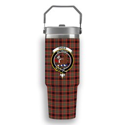 ScotsTee Shop Scottish Innes Red Ancient Crest Tartan Flip Straw Tumbler 20oz 30oz