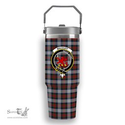 ScotsTee Shop Scottish MacDuff Dress 5 Crest Tartan Flip Straw Tumbler 20oz 30oz