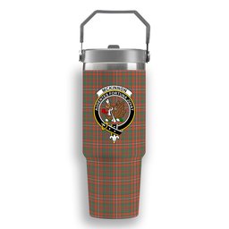 ScotsTee Shop Scottish McKinnon Ancient Crest Tartan Flip Straw Tumbler 20oz 30oz