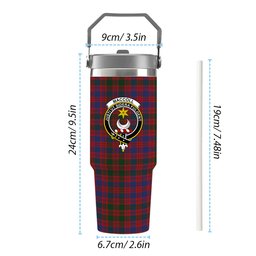 ScotsTee Shop Scottish MacColl Ancient Crest Tartan Flip Straw Tumbler 20oz 30oz