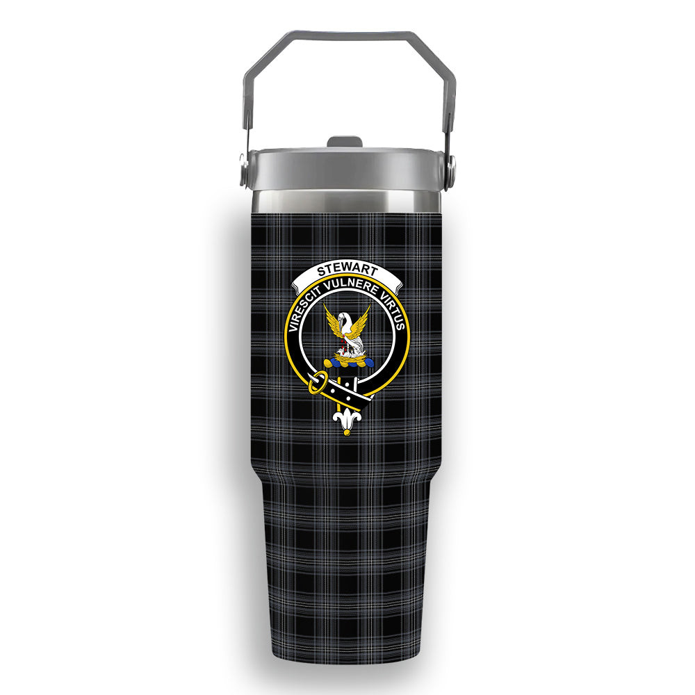 ScotsTee Shop Scottish Stewart Mourning Originaux Ancient Clan Crest Tartan Flip Straw Tumbler 20oz 30oz