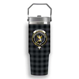ScotsTee Shop Scottish Stewart Mourning Originaux Ancient Clan Crest Tartan Flip Straw Tumbler 20oz 30oz
