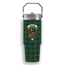 ScotsTee Shop Scottish McAlpin Ancient Crest Tartan Flip Straw Tumbler 20oz 30oz