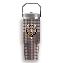 ScotsTee Shop Scottish Robertson Dress #2 Ancient Crest Tartan Flip Straw Tumbler 20oz 30oz