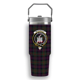 ScotsTee Shop Scottish McDonald of Clan Ranald Crest Tartan Flip Straw Tumbler 20oz 30oz