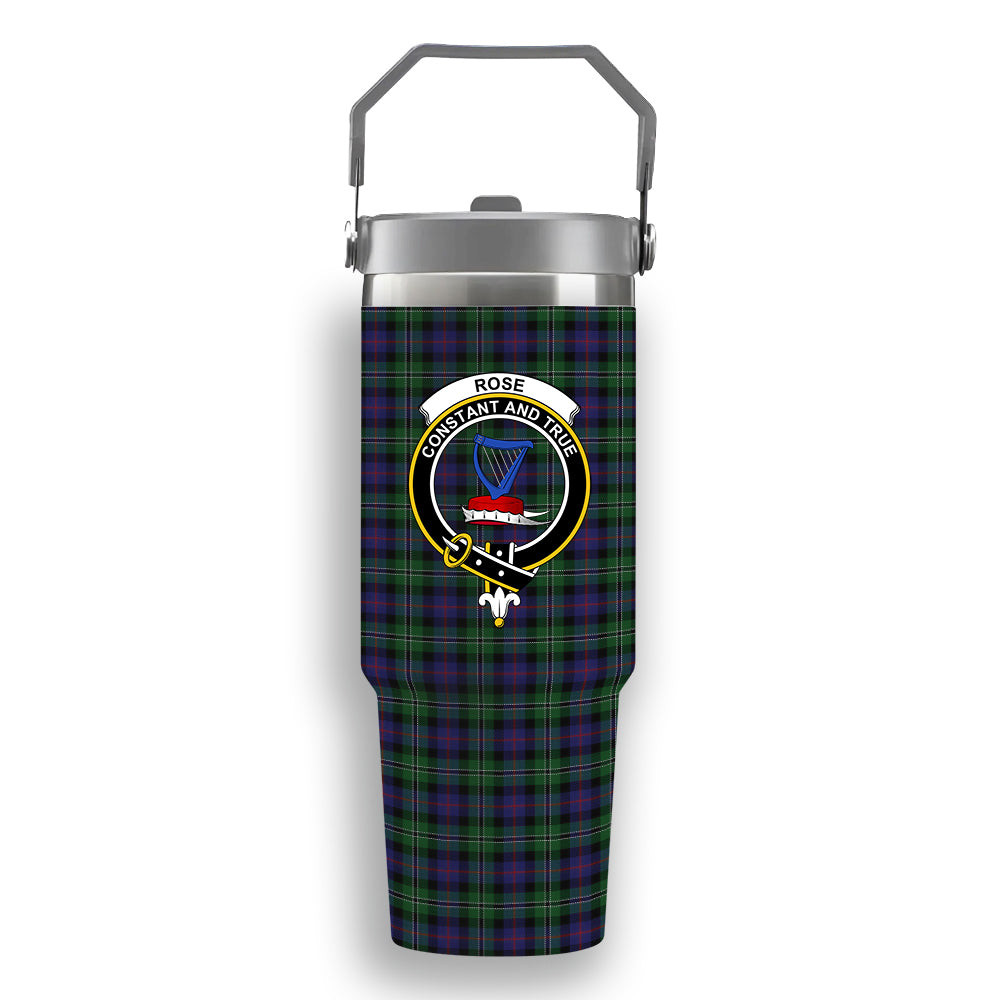 ScotsTee Shop Scottish Rose Hunting Crest Tartan Flip Straw Tumbler 20oz 30oz