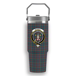 ScotsTee Shop Scottish Russell Old Modern Crest Tartan Flip Straw Tumbler 20oz 30oz
