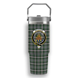 ScotsTee Shop Scottish MacKenzie MacGregor-Hastie Crest Tartan Flip Straw Tumbler 20oz 30oz