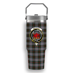 ScotsTee Shop Scottish MacDuff Dress Crest Tartan Flip Straw Tumbler 20oz 30oz