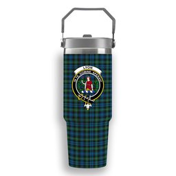 ScotsTee Shop Scottish Lyon Crest Tartan Flip Straw Tumbler 20oz 30oz