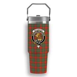 ScotsTee Shop Scottish MacGregor Ancient Crest Tartan Flip Straw Tumbler 20oz 30oz