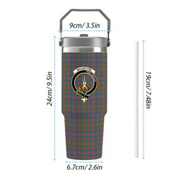 ScotsTee Shop Scottish MacIntyre Ancient Crest Tartan Flip Straw Tumbler 20oz 30oz