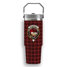 ScotsTee Shop Scottish MacDonald of Ardnamurchan Crest Tartan Flip Straw Tumbler 20oz 30oz