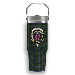 ScotsTee Shop Scottish Ogilvie of Inverarity Wilsons_ Crest Tartan Flip Straw Tumbler 20oz 30oz