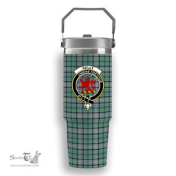 ScotsTee Shop Scottish Kelly of Sleat Hunting Ancient Crest Tartan Flip Straw Tumbler 20oz 30oz