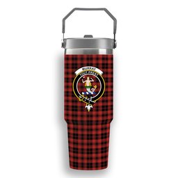 ScotsTee Shop Scottish Murray of Ochtertyre Ancient Crest Tartan Flip Straw Tumbler 20oz 30oz