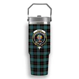 ScotsTee Shop Scottish Nairn Ancient Crest Tartan Flip Straw Tumbler 20oz 30oz