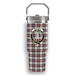 ScotsTee Shop Scottish MacLean Dress Modern Crest Tartan Flip Straw Tumbler 20oz 30oz