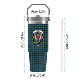 ScotsTee Shop Scottish Smith Ancient Crest Tartan Flip Straw Tumbler 20oz 30oz