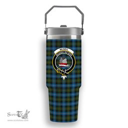 ScotsTee Shop Scottish McNeil of Barra Crest Tartan Flip Straw Tumbler 20oz 30oz