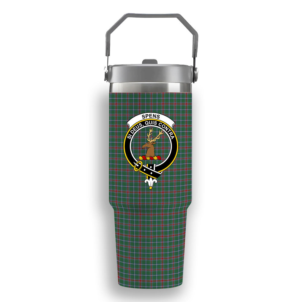ScotsTee Shop Scottish Spens Fragment Modern Clan Crest Tartan Flip Straw Tumbler 20oz 30oz