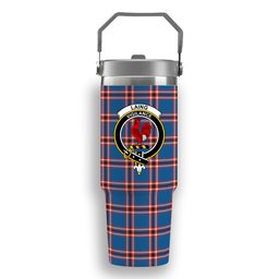 ScotsTee Shop Scottish Laing of Archiestown Ancient Crest Tartan Flip Straw Tumbler 20oz 30oz