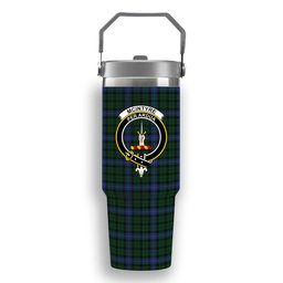 ScotsTee Shop Scottish McIntyre Crest Tartan Flip Straw Tumbler 20oz 30oz
