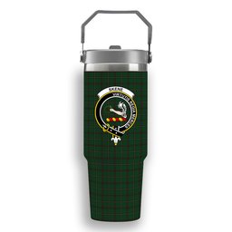 ScotsTee Shop Scottish Skene Hunting Crest Tartan Flip Straw Tumbler 20oz 30oz