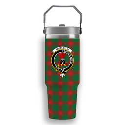 ScotsTee Shop Scottish Middleton Modern Crest Tartan Flip Straw Tumbler 20oz 30oz