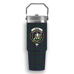 ScotsTee Shop Scottish Wood Crest Tartan Flip Straw Tumbler 20oz 30oz