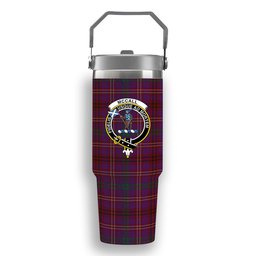 ScotsTee Shop Scottish McCall (Caithness) Crest Tartan Flip Straw Tumbler 20oz 30oz